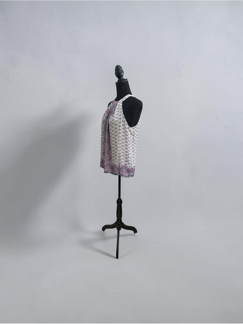 Artisan Ny White & Purple Patterned Halter Neck Top - Picture 3 of 4